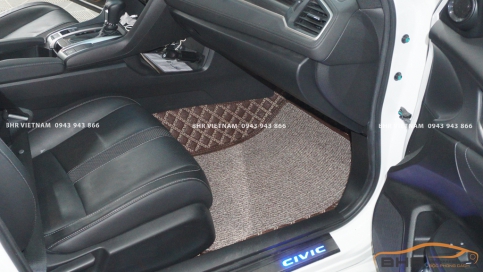 Thảm lót sàn ô tô 360 độ Honda Civic 2022 phủ kín 100% sàn xe, bền bỉ trên 5 năm